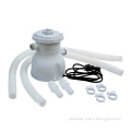 Poolstar Inflatable Pool Filter System: 1000/600/300 Gallon Capacity for Above Ground Pools - Clear PVC Plastic, Outdoor Use